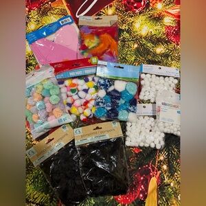 Arts&Crafts Lot of Creatology Pom-Poms and more